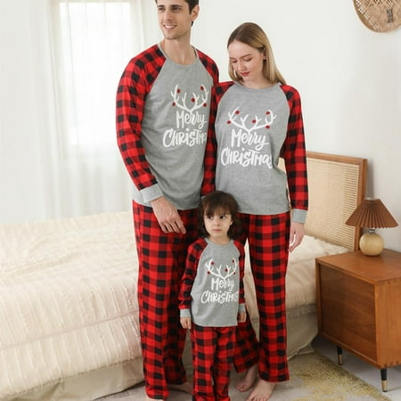 Elk Family Pajamas Matching Sets Buffalo Plaid Matching Christmas PJs for Adults and Kids Holiday Xmas Sleepwear Set
Elk Family Pajamas Matching Sets Buffalo Plaid Matching Christmas PJs for Adults and Kids Holiday Xmas Sleepwear Set