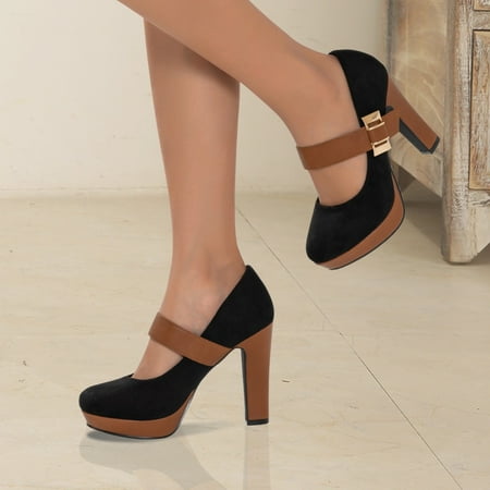 Women‘s Retro Style Round Toe High Heeled Mary Jane Pumps Buckle Platform Block Heel Shoes Women‘s Footwear
Women‘s Retro Style Round Toe High Heeled Mary Jane Pumps Buckle Platform Block Heel Shoes Women‘s Footwear