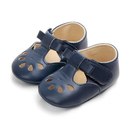 Toddler Baby Fashion Casual Soft Prewalker Anti-Slip Pierced Crib Shoes
