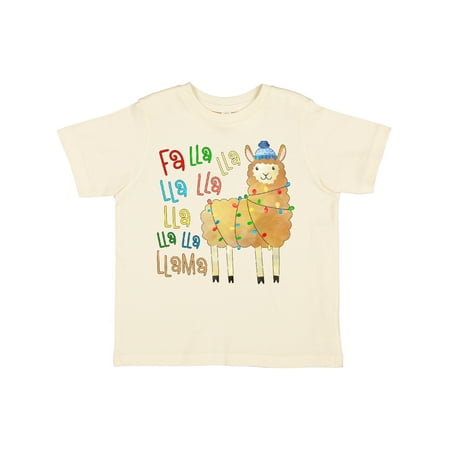 Inktastic Cute Christmas Fa Lla Llama Gift Toddler Boy or Toddler Girl T-Shirt