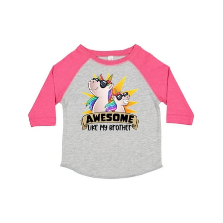 Inktastic Awesome Like My Brother Cute Unicorn Family in Sunglasses Gift Toddler Boy or Toddler Girl T-Shirt
Inktastic Awesome Like My Brother Cute Unicorn Family in Sunglasses Gift Toddler Boy or Toddler Girl T-Shirt