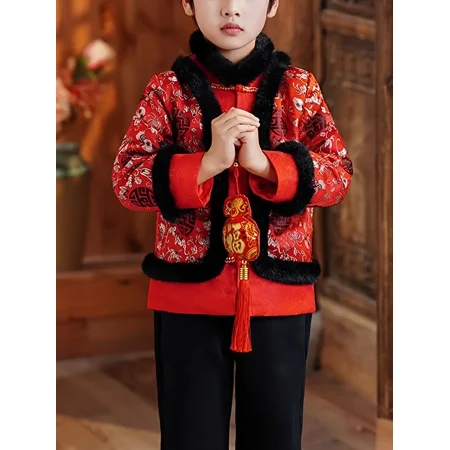 GEDER-F2Boys Tang Suit Thickened Performance Suit Winter Dresses New Year‘s Day Spring Festival New Year‘s Day Outfits Kids Hanfu
GEDER-F2Boys Tang Suit Thickened Performance Suit Winter Dresses New Year‘s Day Spring Festival New Year‘s Day Outfits Kids Hanfu