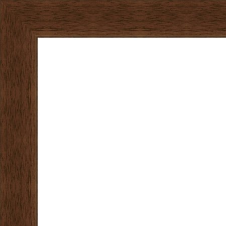4x6 Flat Dark Brown Wood Frame - "The Edge" Wide - Great for Posters, Photos, Art Prints, Mirror, Chalk Boards, Cor