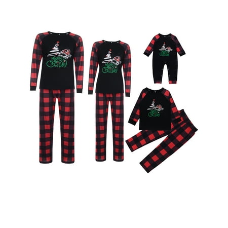 Yinyinxull Christmas Family Matching Pajamas Set Xmas Hat Tops Red Plaid Pants Nightwear for Dad Mom Kids Baby
Yinyinxull Christmas Family Matching Pajamas Set Xmas Hat Tops Red Plaid Pants Nightwear for Dad Mom Kids Baby