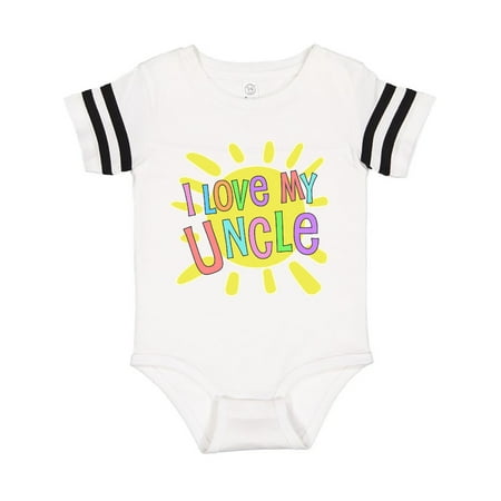 Inktastic I Love my Uncle- sun and rainbow letters Gift Baby Boy or Baby Girl Bodysuit
Inktastic I Love my Uncle- sun and rainbow letters Gift Baby Boy or Baby Girl Bodysuit