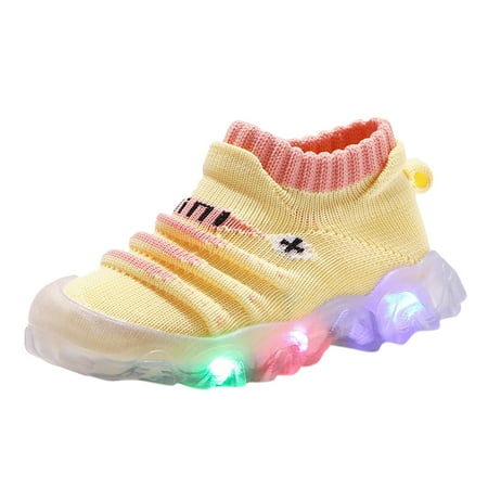 dmqupv Toddler Boy Casual Shoes Boys Girls Light Bling Sport Children Baby Shoes Girl Shoes Shoes Yellow 8.5
dmqupv Toddler Boy Casual Shoes Boys Girls Light Bling Sport Children Baby Shoes Girl Shoes Shoes Yellow 8.5