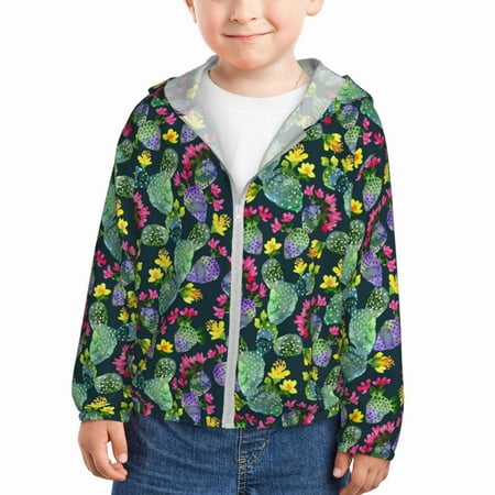 Lukts Watercolor Cactuses Print Children s Long-Sleeved Sun Protection Clothing Hooded Sweatshirts for Boys and Girls Outdoor Sports-5 Years
Lukts Watercolor Cactuses Print Children s Long-Sleeved Sun Protection Clothing Hooded Sweatshirts for Boys and Girls Outdoor Sports-5 Years