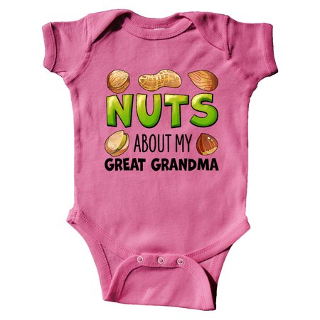 Inktastic Nuts About My Great Grandma Peanut Almond Pistachio Gift Baby Boy or Baby Girl Bodysuit
Inktastic Nuts About My Great Grandma Peanut Almond Pistachio Gift Baby Boy or Baby Girl Bodysuit