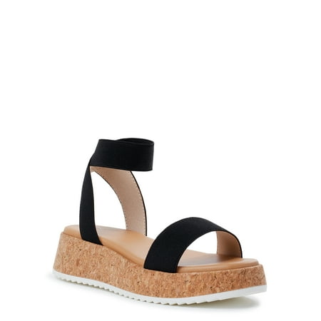 Wonder Nation Little & Big Girls Elastic Sandal Sizes 13-5