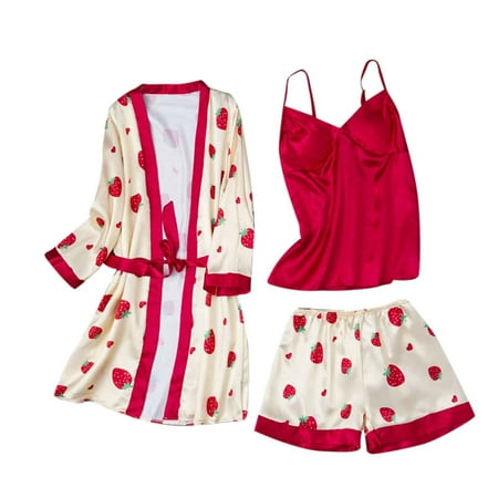 YUNAFFT Womens Plus Size Lingerie Clearance 3PCS Lingerie Set Women Silk Satin Printed Temptation Babydoll Underwear Underpants Shorts Sleepwear Nightgown Camisole+Robe+Briefs Suit Fire Sale
YUNAFFT Womens Plus Size Lingerie Clearance 3PCS Lingerie Set Women Silk Satin Printed Temptation Babydoll Underwear Underpants Shorts Sleepwear Nightgown Camisole+Robe+Briefs Suit Fire Sale