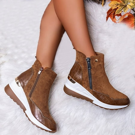 GUOBIOZIY Womens Ankle Boots Retro Side Zip Leather Booties Comy Flats Boots (Brown 8.5)
GUOBIOZIY Womens Ankle Boots Retro Side Zip Leather Booties Comy Flats Boots (Brown 8.5)