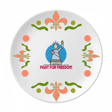 Independent American Freedom Rights Flower Ceramics Plate Tableware Dinner Dish
Independent American Freedom Rights Flower Ceramics Plate Tableware Dinner Dish