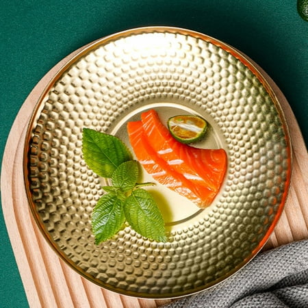 SUNFEX Stainless Steel Dinner Plates Gold Serving Tray Round Cake Snack Dishes Plates
SUNFEX Stainless Steel Dinner Plates Gold Serving Tray Round Cake Snack Dishes Plates