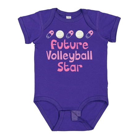 Inktastic Future Volleyball Star Girls Gift Baby Girl Bodysuit