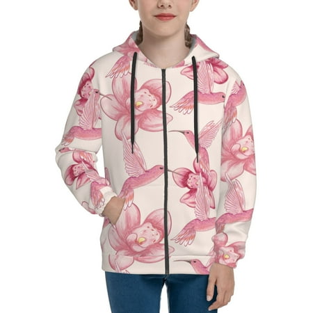 Hoodies for Women Pink Hummingbird Flower Long Sleeve Sweatshirt Drawstring Zip Up Hoodie with Pockets Teen Girl Clothes
Hoodies for Women Pink Hummingbird Flower Long Sleeve Sweatshirt Drawstring Zip Up Hoodie with Pockets Teen Girl Clothes