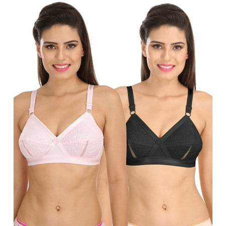 Ossirrio Women s Delicate Everyday Plus Size Cotton Bra Full Coverage Non Wired Non Padded Bra Pink Black
Ossirrio Women s Delicate Everyday Plus Size Cotton Bra Full Coverage Non Wired Non Padded Bra Pink Black