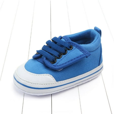 Toyella Baby Boy S Baby Toddler Shoes Indoor Soft-Soled Non-Slip Baby Shoes Blue 13cm