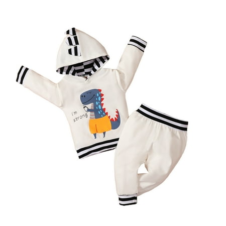 BIZIZA Outfit Set for Baby Feather 2-Piece Long Sleeve Cute Hoodie Striped Pants 1-3Y Kids White 90
BIZIZA Outfit Set for Baby Feather 2-Piece Long Sleeve Cute Hoodie Striped Pants 1-3Y Kids White 90