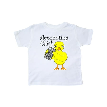 Inktastic Accounting Chick Text Gift Toddler Toddler Girl T-Shirt