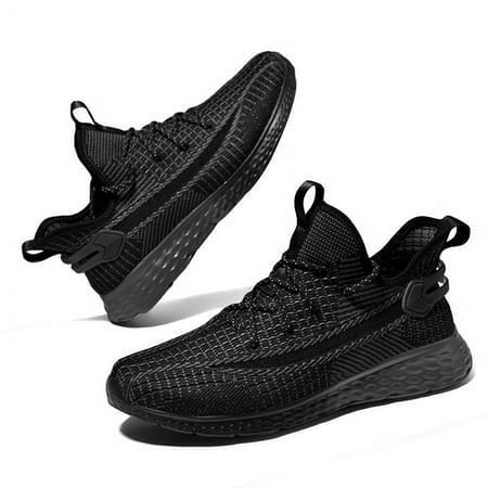 HOBIBEAR Mens Running Shoes Outdoor Sneaker Black/Grey (Size 7.5-14 Men)