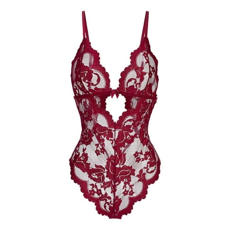 Gubotare Lingerie For Women Kinky Lingerie for Women Lace Teddy Lingerie Snap Crotch Bodysuit Red L
Gubotare Lingerie For Women Kinky Lingerie for Women Lace Teddy Lingerie Snap Crotch Bodysuit Red L