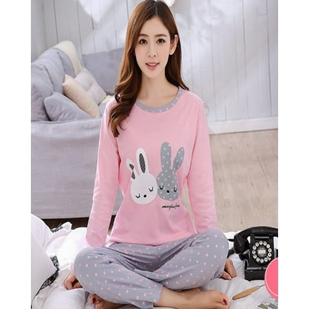 Luxsea Spring Autumn Cartoon Printed Long-sleeved Women s Pajamas Set Cute Cat Print O-neck Pajamas Sleep Pants Female Nightgown Set Skin-friendly Sleepwear Nighty
Luxsea Spring Autumn Cartoon Printed Long-sleeved Women s Pajamas Set Cute Cat Print O-neck Pajamas Sleep Pants Female Nightgown Set Skin-friendly Sleepwear Nighty