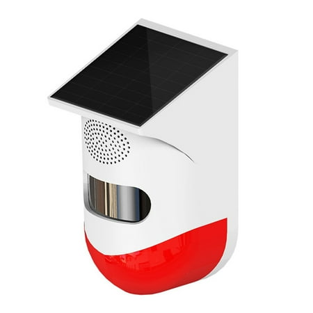 1pc Solar Outdoor Infrared Alarm Infrared Sensor Security Detector (White Red)
1pc Solar Outdoor Infrared Alarm Infrared Sensor Security Detector (White Red)