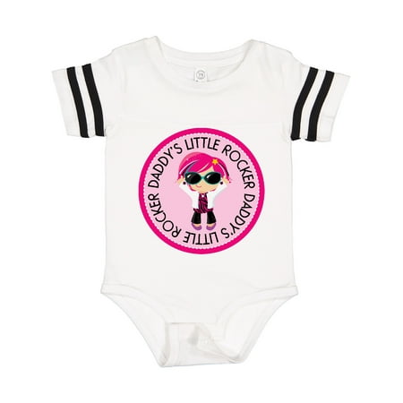 Inktastic Daddys Little Rocker Girl Gift Baby Girl Bodysuit