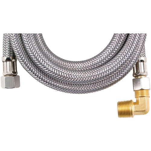 Loyal Braided Stainless Steel Dishwasher Connector with Elbow, 60"