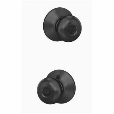 Plymouth Knob Keyed Entry Lock in Matte Black. Each