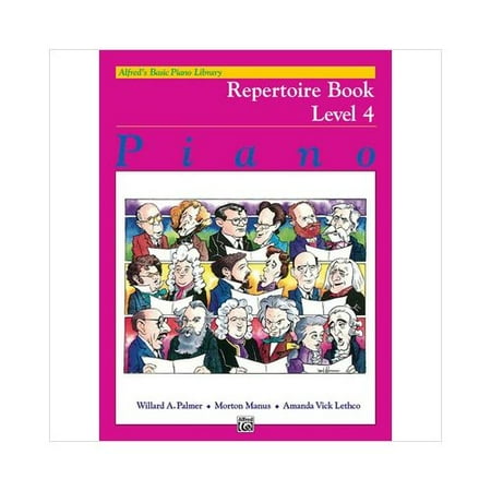 Alfred 00-6190 Basic Piano Course- Repertoire Book 4 - Music Book