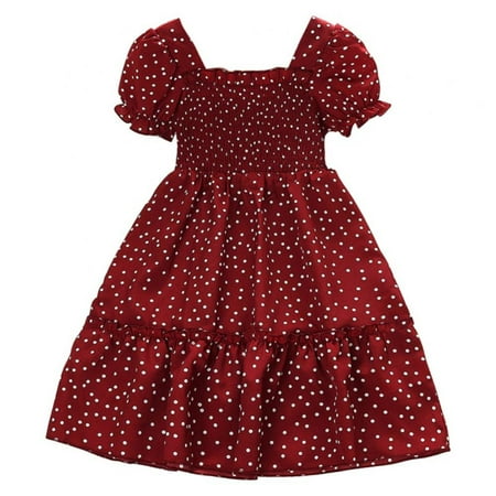 BULLPIANO Girl Floral Shirred Puff Short Sleeve Ruffle Square Neck Short A Line Dress
BULLPIANO Girl Floral Shirred Puff Short Sleeve Ruffle Square Neck Short A Line Dress