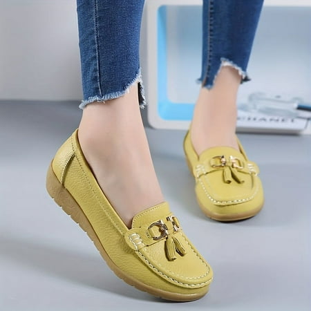 Women‘s Low Wedge Loafers Lightweight Anti-slip Slip On Shoes Solid Color Soft-sole Flats
Women‘s Low Wedge Loafers Lightweight Anti-slip Slip On Shoes Solid Color Soft-sole Flats