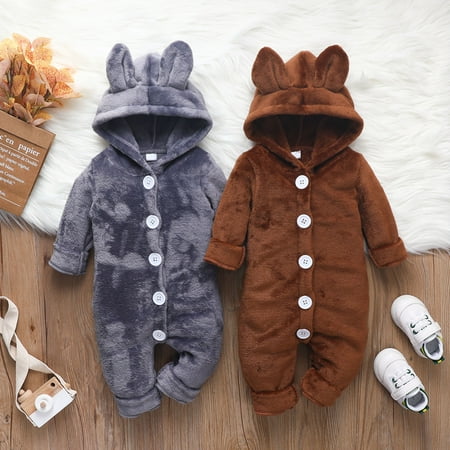 MyBeauty Baby Clothes Eye-catching Breathable Cotton Baby Warm Romper Newborn Hooded Pajamas for Autumn Grey 12-18M
MyBeauty Baby Clothes Eye-catching Breathable Cotton Baby Warm Romper Newborn Hooded Pajamas for Autumn Grey 12-18M