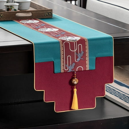 New Chinese Style Table Runner Zen Waterproof Non-slip Modern Minimalist Porch Coffee Table Tea Table Tea Table Dining Table TV Cabinet Cover Cloth
New Chinese Style Table Runner Zen Waterproof Non-slip Modern Minimalist Porch Coffee Table Tea Table Tea Table Dining Table TV Cabinet Cover Cloth