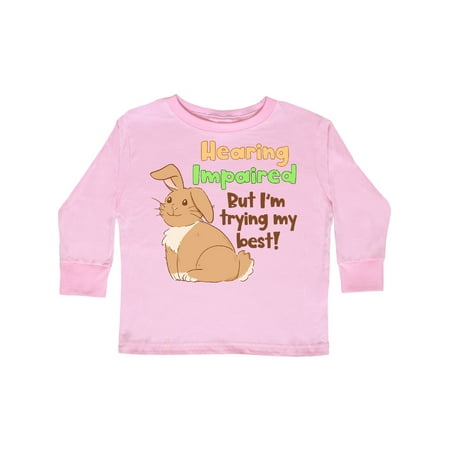 Inktastic Hearing Impaired but I m Trying my Best Cute Brown Bunny Gift Toddler Boy or Toddler Girl Long Sleeve T-Shirt
Inktastic Hearing Impaired but I m Trying my Best Cute Brown Bunny Gift Toddler Boy or Toddler Girl Long Sleeve T-Shirt