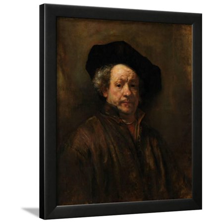 Self-Portrait, 1660 Framed Print Wall Art By Rembrandt van Rijn