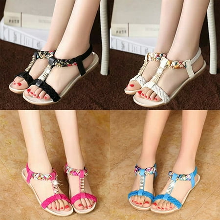 huanledash Women Summer Bohemian Faux Leather Wearable Anti-Slip Flat Sandals Beach Shoes
huanledash Women Summer Bohemian Faux Leather Wearable Anti-Slip Flat Sandals Beach Shoes