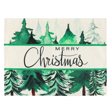 Yasu Coffee Table Decor Christmas Placemat Xmas Tree Pattern Dining Table Mat for Festival Home Decoration
Yasu Coffee Table Decor Christmas Placemat Xmas Tree Pattern Dining Table Mat for Festival Home Decoration