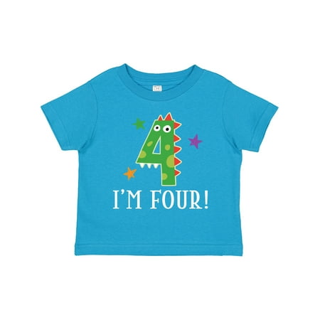 Inktastic 4th Birthday Dinosaur 4 Year Old Gift Toddler Boy or Toddler Girl T-Shirt
Inktastic 4th Birthday Dinosaur 4 Year Old Gift Toddler Boy or Toddler Girl T-Shirt