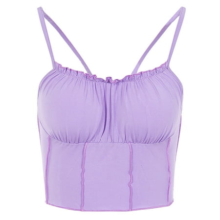 Women s Fashion Casual Solid Color Sexy Suspender Sleeveless Pleated Vest《ladies tops on clearance》
Women s Fashion Casual Solid Color Sexy Suspender Sleeveless Pleated Vest《ladies tops on clearance》