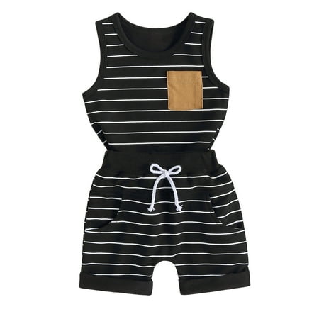 Vakind Baby Boy Summer Outfits 2 Piece Striped Tank Tops+Shorts Cute Newborn Clothes
Vakind Baby Boy Summer Outfits 2 Piece Striped Tank Tops+Shorts Cute Newborn Clothes