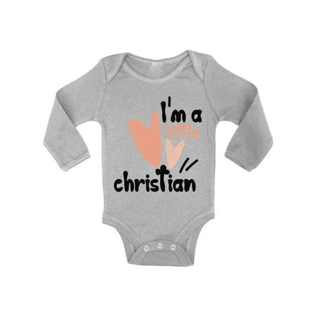 18 Months Boy Clothes - NB 6M 12M 18M - I m a Little Christian Bodysuit