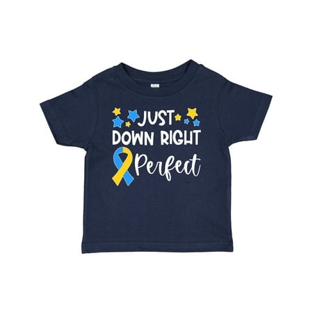 Inktastic Just Down Right Perfect Down Syndrome Awareness Ribbon Gift Baby Boy or Baby Girl T-Shirt 
Inktastic Just Down Right Perfect Down Syndrome Awareness Ribbon Gift Baby Boy or Baby Girl T-Shirt