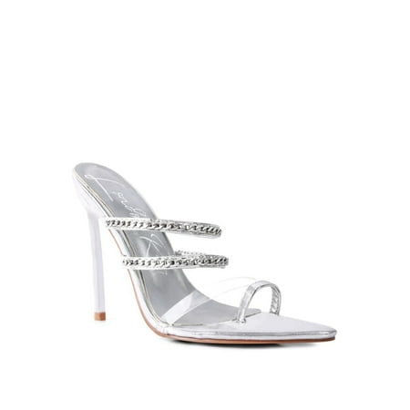 TICKLE ME HIGH HEELED TOE RING SANDALS