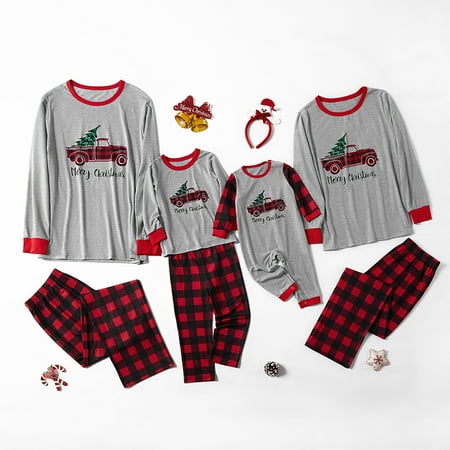 Viworld Pickup Trucks with Tree Christmas Family Matching Pajamas Sets Classic Plaid Xmas Deer Sleepwear for Men Women Kids Baby
Viworld Pickup Trucks with Tree Christmas Family Matching Pajamas Sets Classic Plaid Xmas Deer Sleepwear for Men Women Kids Baby