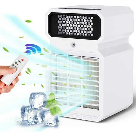 2-In-1 Personal Air Cooler and Heater with Humidifier Quiet Mini Air Conditioner with Remote Control Desktop Cooling Humidifier Fan for Small Room/Office/Dorm/Bedroom
2-In-1 Personal Air Cooler and Heater with Humidifier Quiet Mini Air Conditioner with Remote Control Desktop Cooling Humidifier Fan for Small Room/Office/Dorm/Bedroom