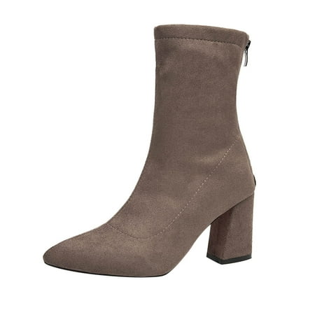 Mackneog Autumn Winter Women Ankle Boots Mid Heel Suede Warm Pointed Zipper Comfortable Gift on Clearance
Mackneog Autumn Winter Women Ankle Boots Mid Heel Suede Warm Pointed Zipper Comfortable Gift on Clearance