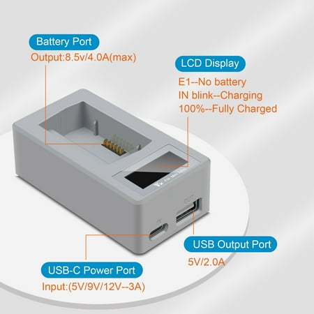 Kids Toys Compatible WithMini 3 Pro Battery Accessories USB Battery Charger With LCD Display Battery Charger Charging Accessories Funny Gifts 
Kids Toys Compatible WithMini 3 Pro Battery Accessories USB Battery Charger With LCD Display Battery Charger Charging Accessories Funny Gifts