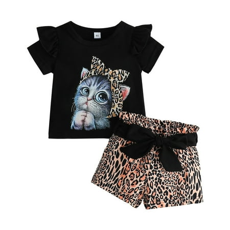 Summer Girl Clothes Short Sleeve Cartoon Print Tops Shorts 2Pcs Summer Outfits&Set Summer Outfits
Summer Girl Clothes Short Sleeve Cartoon Print Tops Shorts 2Pcs Summer Outfits&Set Summer Outfits